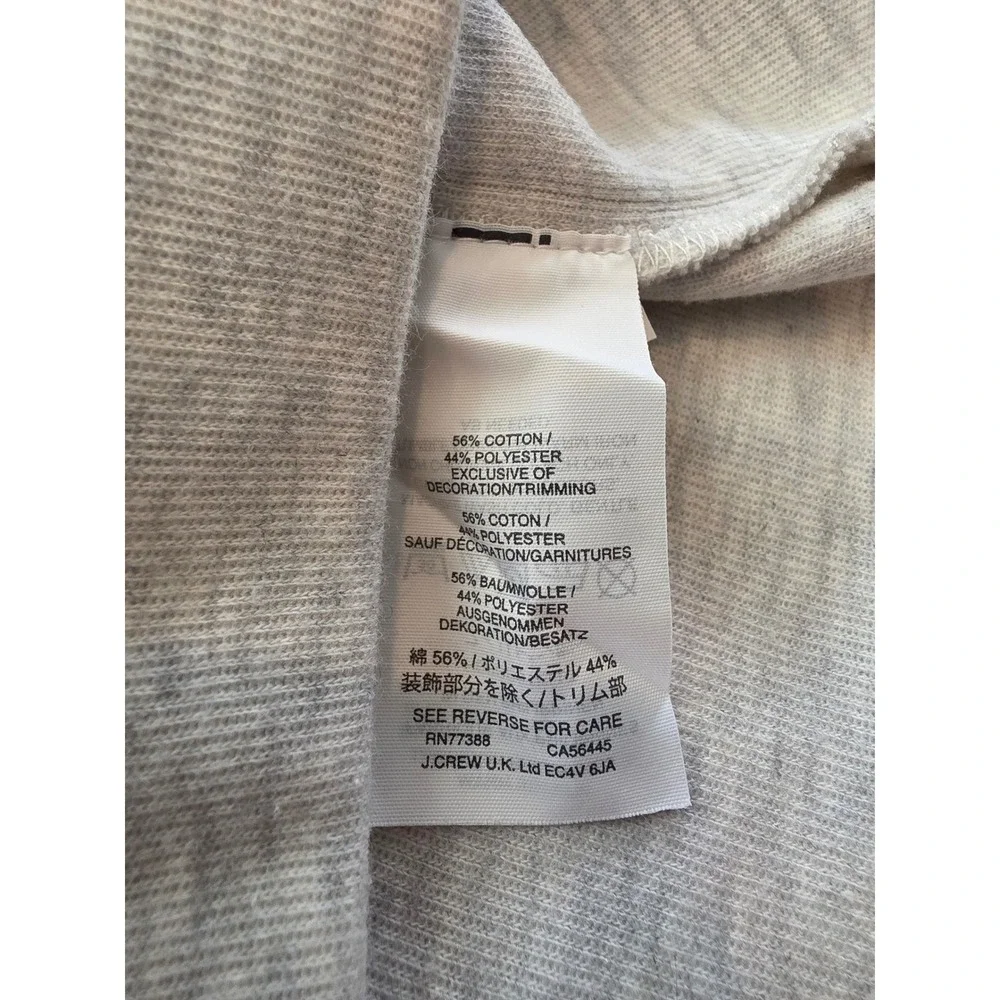 J. Crew Women's Size Small Light Grey Bell Tie-sleeve Sweater